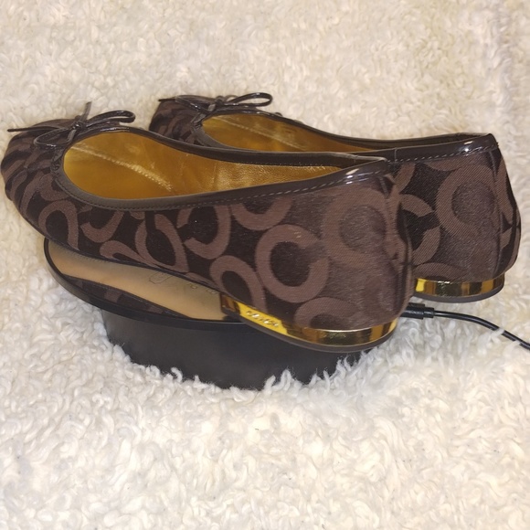 Coach Signature Ballet Flats size 7.5 shoes EUC - Picture 13 of 16